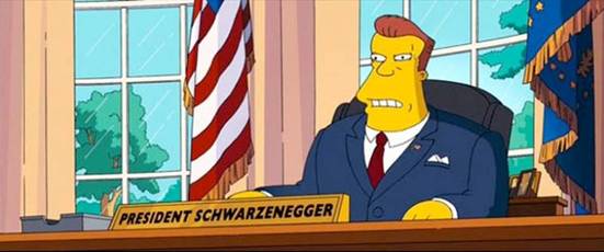 Arnold Schwarzenegger The Simpsons Movie Picture